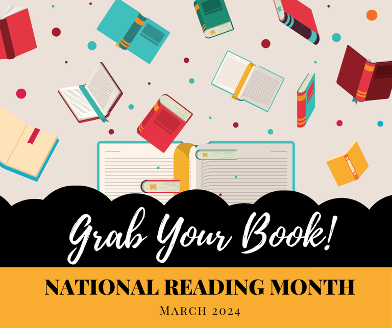 Grab your book! March is National Reading Month