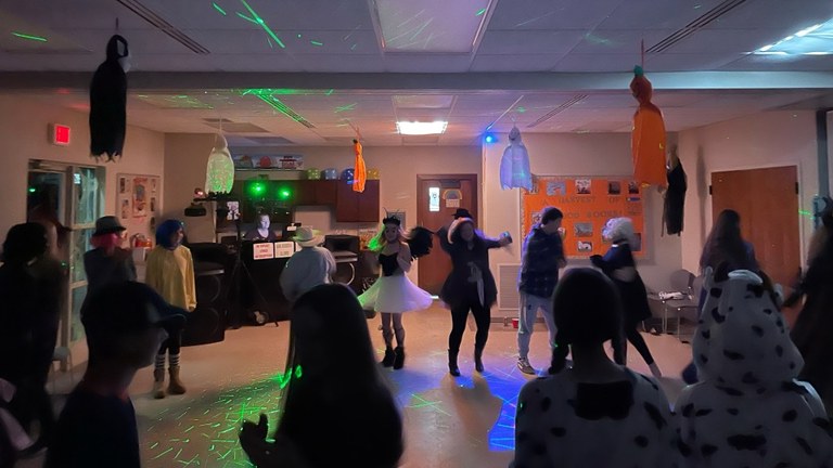 Teens Dancing at Monster Mash